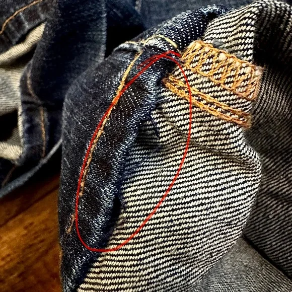 Lucky Brand Lil Maggie Flare Jeans Womens 00 Dark Wash Bootcut Altered Hem 24x32 - Picture 7 of 15